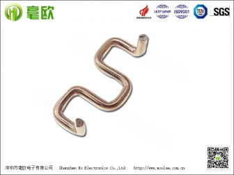 锰铜分流器 M型折脚锰铜电阻 康铜电阻插件电阻1.5mm10毫欧