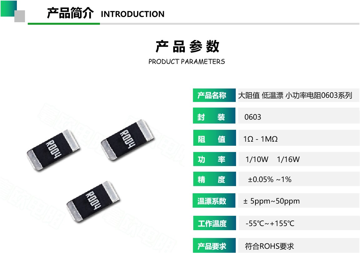 0603贴片电阻